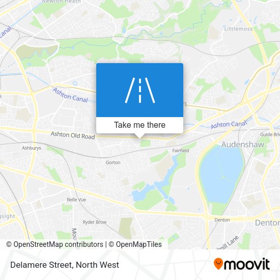 Delamere Street map