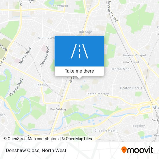 Denshaw Close map