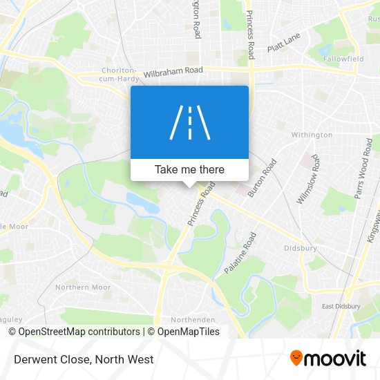 Derwent Close map