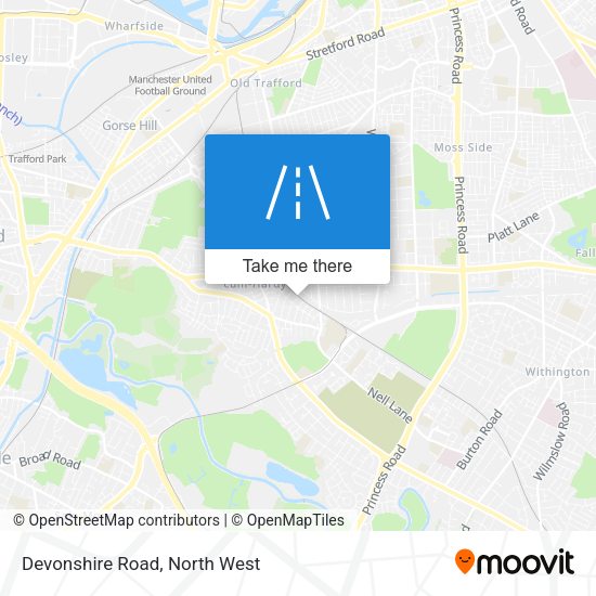 Devonshire Road map
