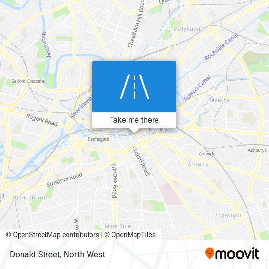 Donald Street map