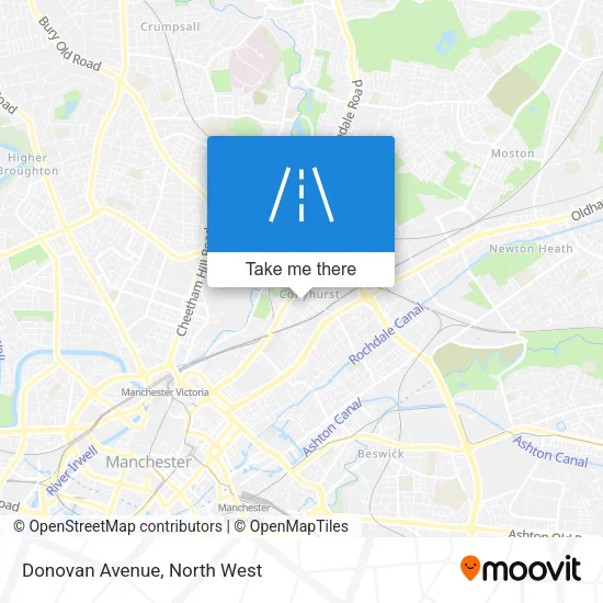 Donovan Avenue map