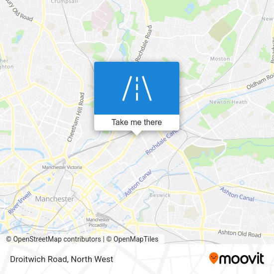 Droitwich Road map