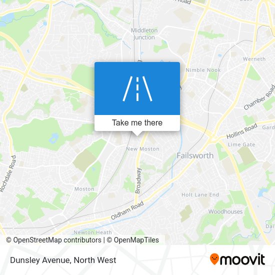 Dunsley Avenue map