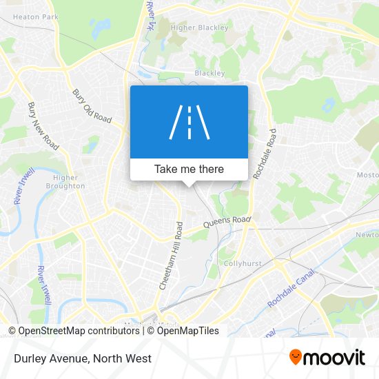 Durley Avenue map