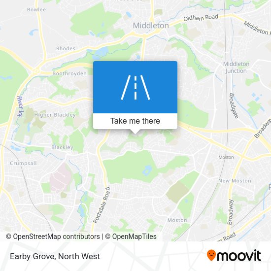 Earby Grove map