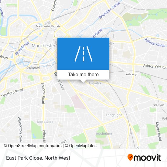 East Park Close map