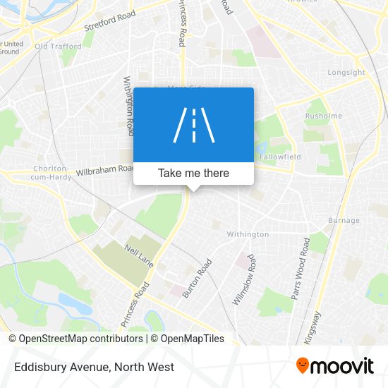 Eddisbury Avenue map