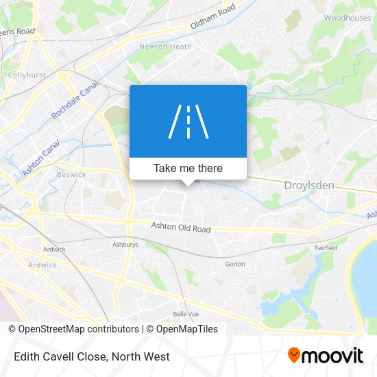 Edith Cavell Close map