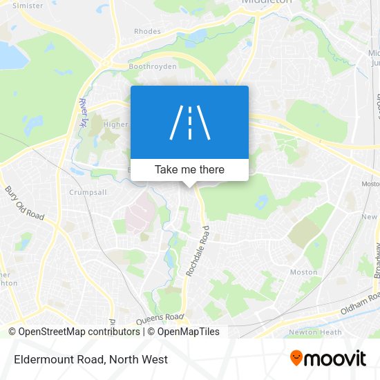 Eldermount Road map