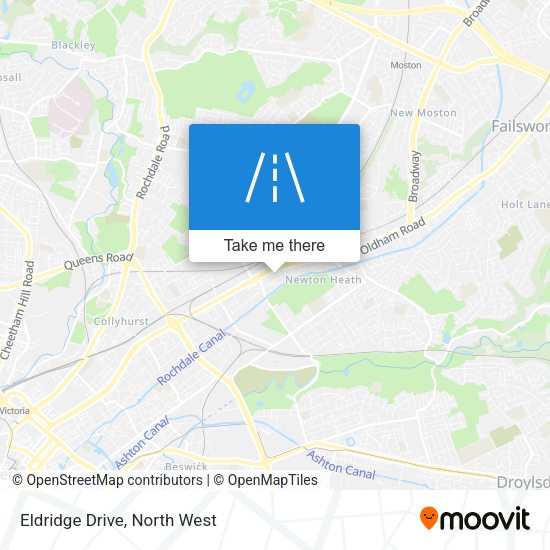 Eldridge Drive map