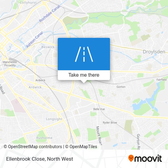 Ellenbrook Close map