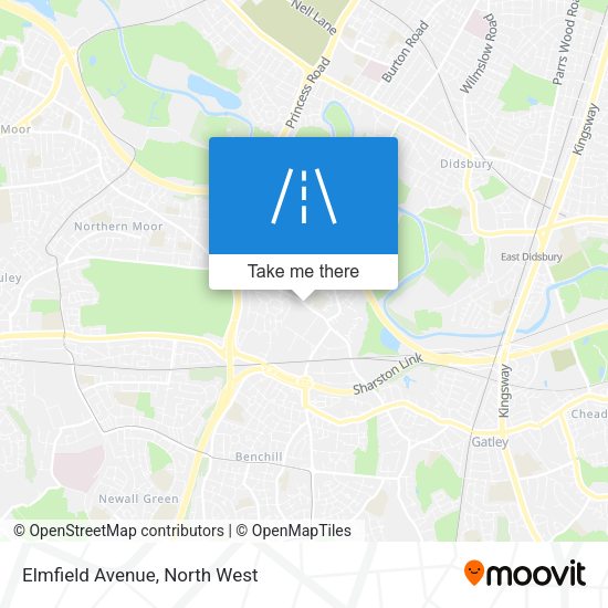 Elmfield Avenue map