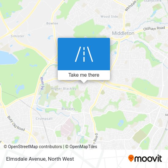 Elmsdale Avenue map
