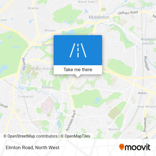 Elmton Road map