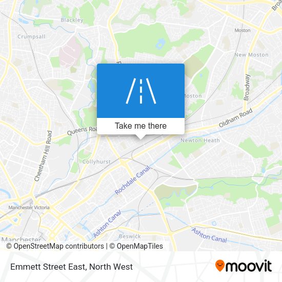 Emmett Street East map