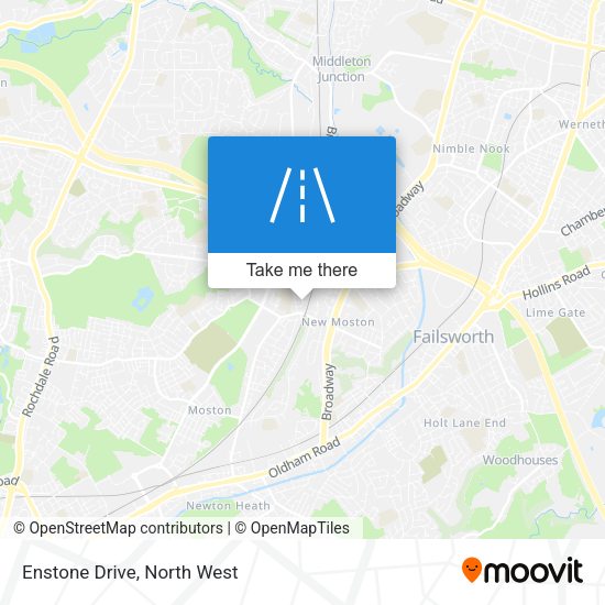 Enstone Drive map