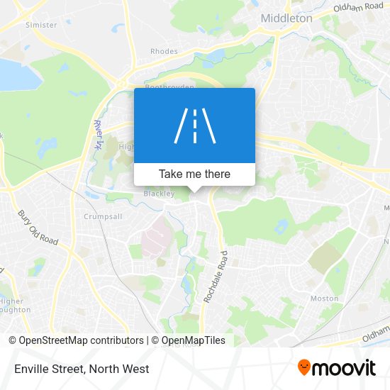 Enville Street map
