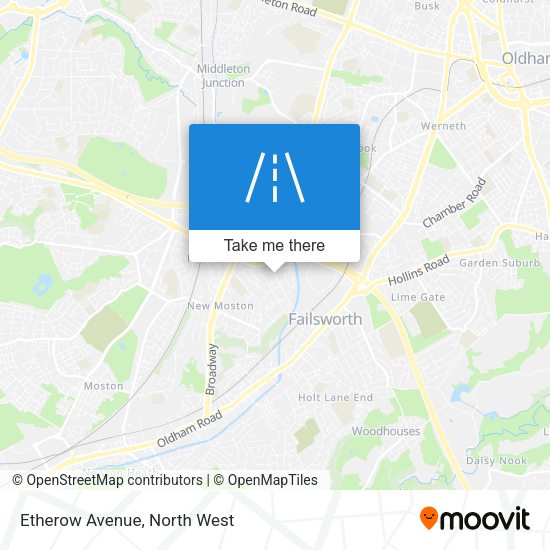 Etherow Avenue map