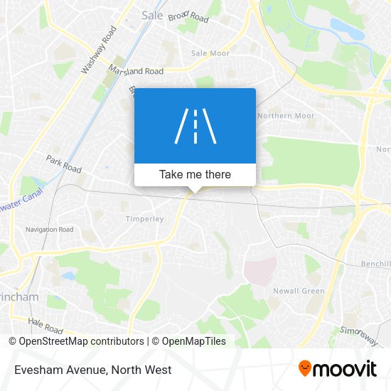 Evesham Avenue map