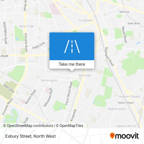 Exbury Street map