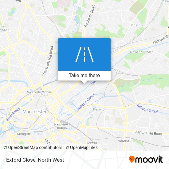Exford Close map