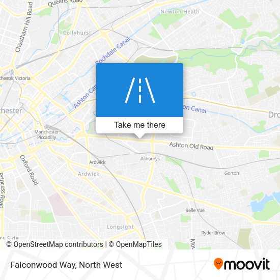 Falconwood Way map