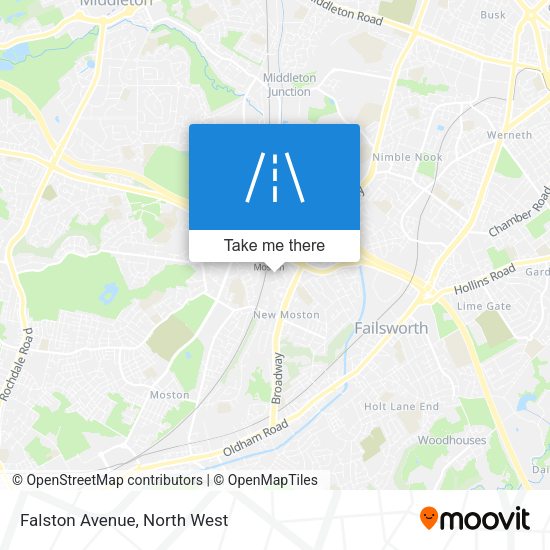 Falston Avenue map