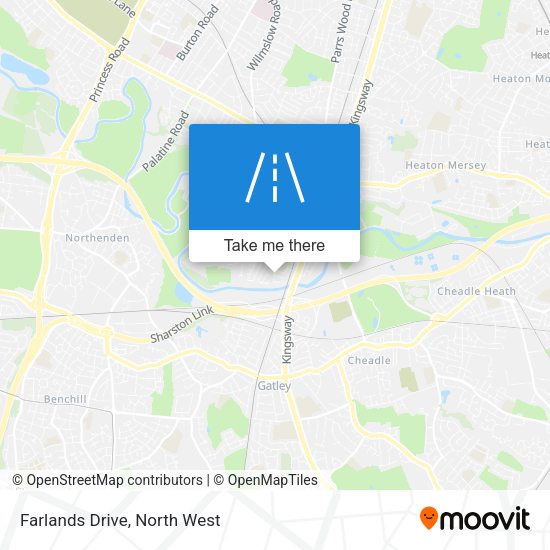 Farlands Drive map