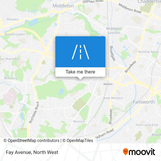 Fay Avenue map
