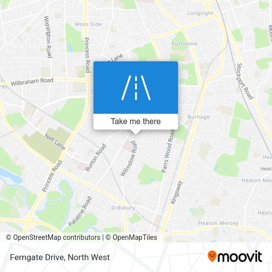 Ferngate Drive map