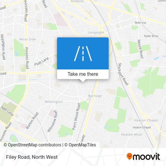 Filey Road map