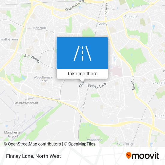 Finney Lane map