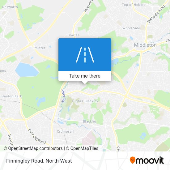 Finningley Road map