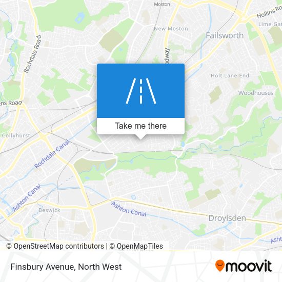 Finsbury Avenue map