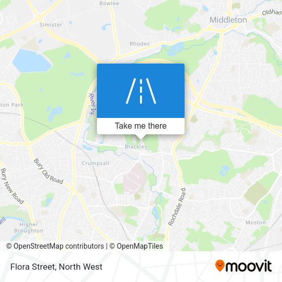 Flora Street map