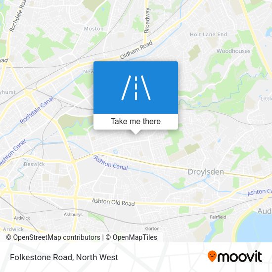 Folkestone Road map