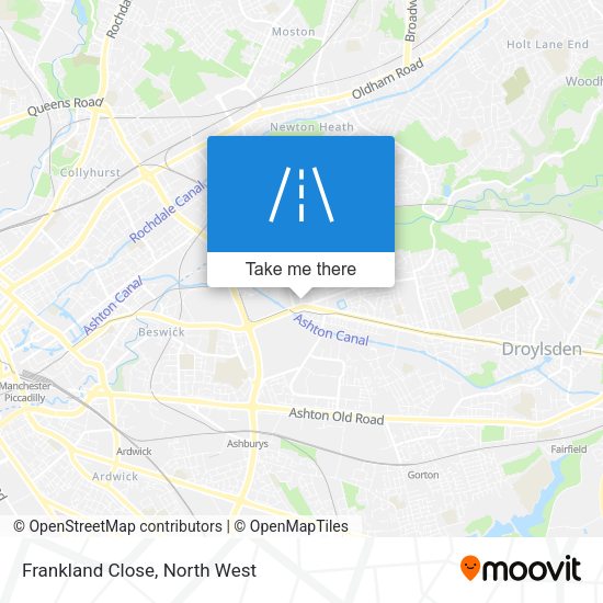 Frankland Close map