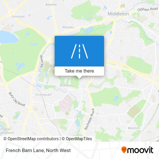 French Barn Lane map