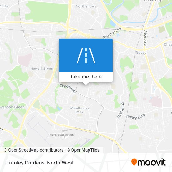 Frimley Gardens map