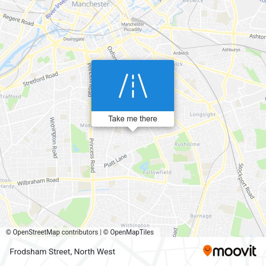 Frodsham Street map