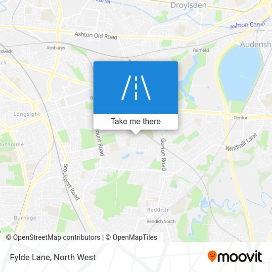 Fylde Lane map