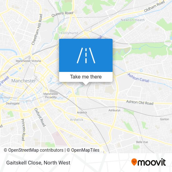 Gaitskell Close map