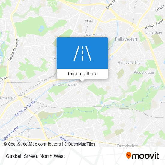 Gaskell Street map