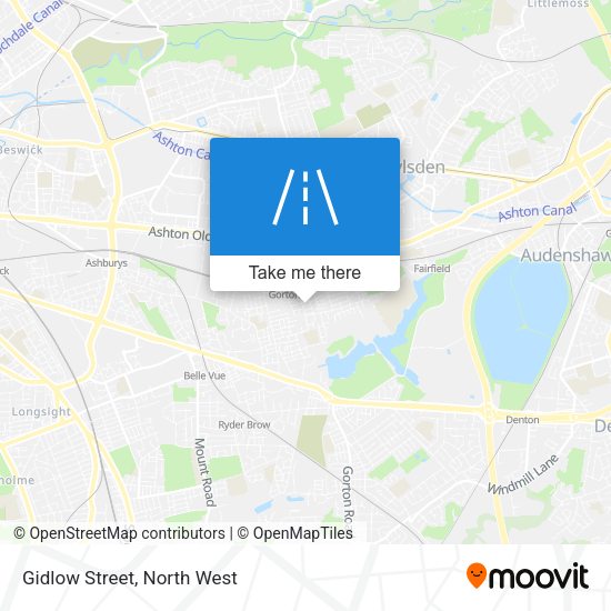 Gidlow Street map
