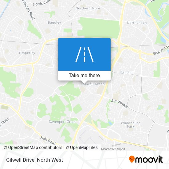 Gilwell Drive map