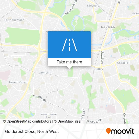 Goldcrest Close map