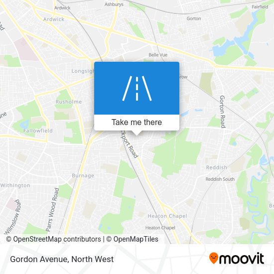 Gordon Avenue map