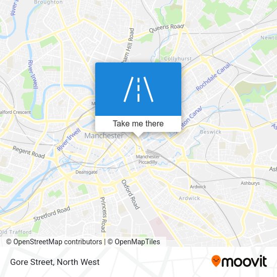 Gore Street map
