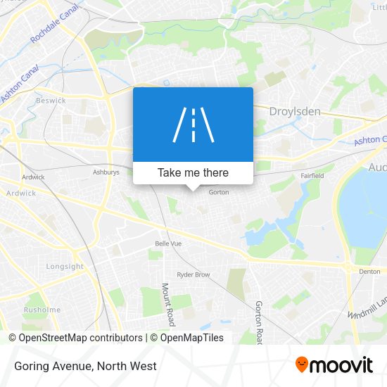 Goring Avenue map